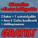 Hobbyklubben - 2 bøker og hobbypakke for kun 129 kr