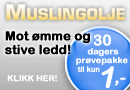 Gode Ledd med muslingolje for 1 kr