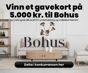 Vinn Bohus Gavekort på 5 000 kr