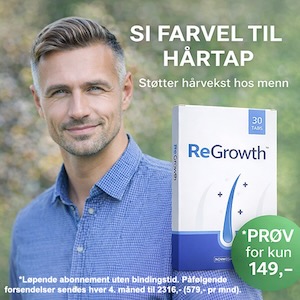 ReGrowth – kosttilskudd mot hårtap for menn