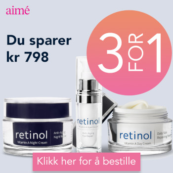 Komplett Retinol-serie 3 for 1 fra Aimé (spar kr 798)