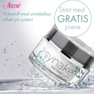 Aimé Synake Instant Lift Cream gratis prøve