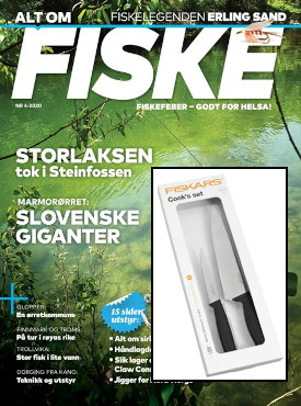 5 nr av Alt om Fiske 198 kr + Fiskars kokkeknivsett