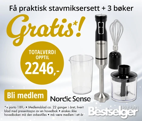 Nordic Sense Stavmiksersett i gave fra Bestselgerklubben