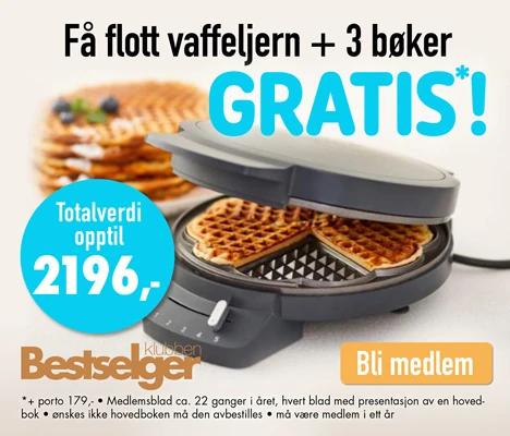 Få flott vaffeljern gratis + 3 valgfrie bøker
