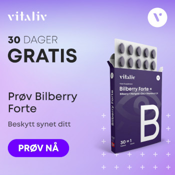 Prøv Bilberry Forte Gratis i 30 dager