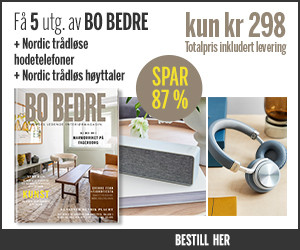 Bo Bedre 5 utg for kr 298 + Nordic hodetelefoner + høyttaler
