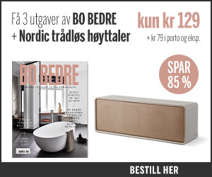  3 utg. av BO BEDRE + Nordic trådløs høyttaler – Spar kr 719