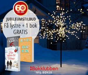 Få Bogstad tre med lys H180 cm + 1 bok