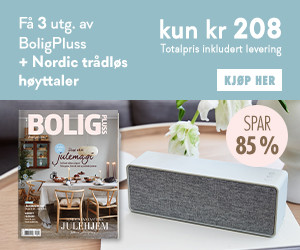 3 utgaver av BoligPluss + Nordic trådløs høyttaler