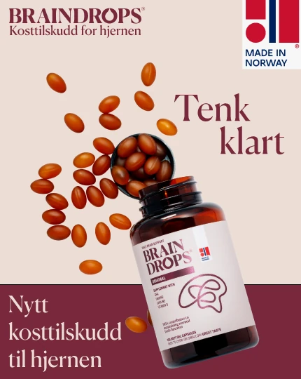 Brain Drops – prøv 30 dager for 199 kr (Gratis frakt)