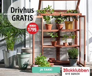 Drivhus i velkomstpakke fra Bokklubben Nye Bøker