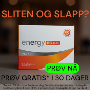 Prøv Energy B12 + D3 gratis (100% veganskt)