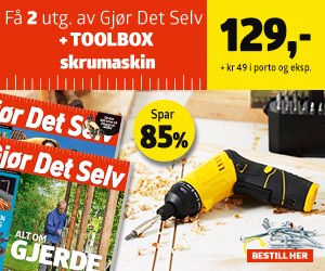 Gjør Det Selv 2 utg + TOOLBOX skrumaskin