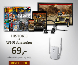 Få 2 utg. av HISTORIE + Wi-Fi forsterker