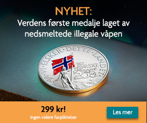 Verdens første medalje i fredens metall (Humanium Metal)