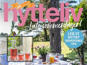 6 nr av Hytteliv kr 249 + Hadeland Glassverk karaffel + glas