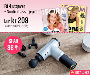 I FORM tilbud med 4 magasiner & Nordic massasjepistol