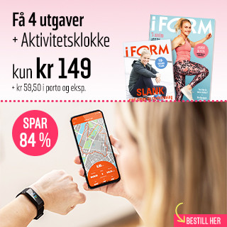 Få Aktivitetsklokke verdi kr 600 med 4 utg av I FORM