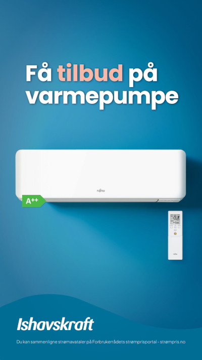Senk strømforbruket med varmepumpe fra Ishavskraft