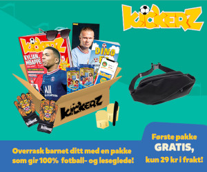 Kickerz prøvepakke kun kr 59 (verdi 600 kr)