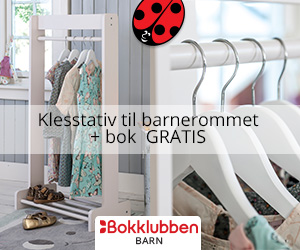 Klesstativ barn fra Junibacken + bok i velkomstgave
