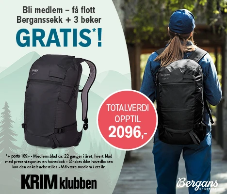 Gratis Bergans sekk + 3 bøker – bli med i Krimklubben