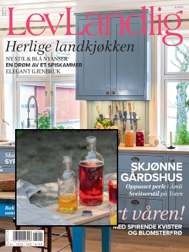 6 eller 12 nr av Lev Landlig + 2 stk Norgesflasker i premie