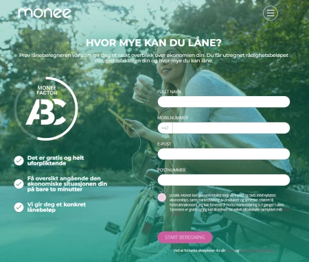 Monee Factor - gratis sjekk av din økonomiske score