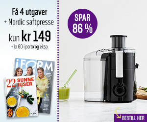 Få 4 utgaver av I FORM og få Nordic saftpresse