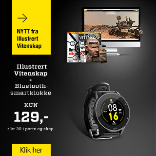 2 utgaver av Illustrert Vitenskap + Bluetooth-smartklokke