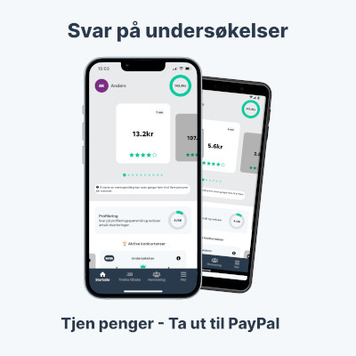 NorgePanelen tilbyr betalte spørreundersøkelser (1-50 NOK)