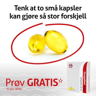 OmegaMed Extra 30 dager for 0 kr + frakt