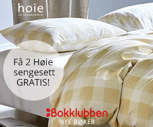 Sengesett Rasmus gul i gave fra Bokklubben Nye Bøker