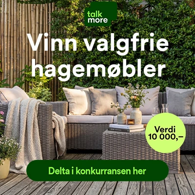 Talkmore inviterer til konkurranse: Vinn valgfrie hagemøbler