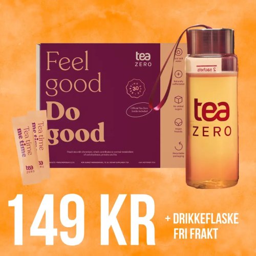Tea Zero for 149 kr med gratis drikkeflaske