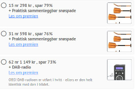 15 nr Vi Menn kr 298 + sammenleggbar snøspade
