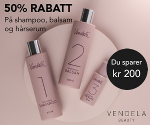 Vendela hårpleie til halv pris på første forsendelse