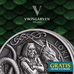 Vikingguden Loke på minnemynt