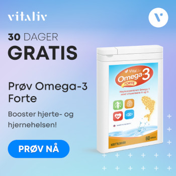 Prøv Omega-3 Forte gratis i 30 dager fra Vitaliv
